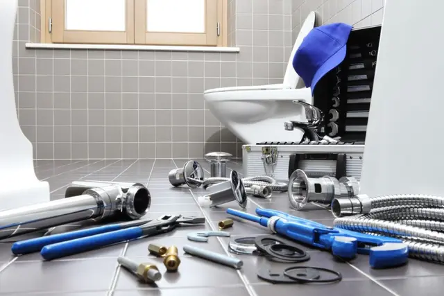 Plumbing tools and pipes