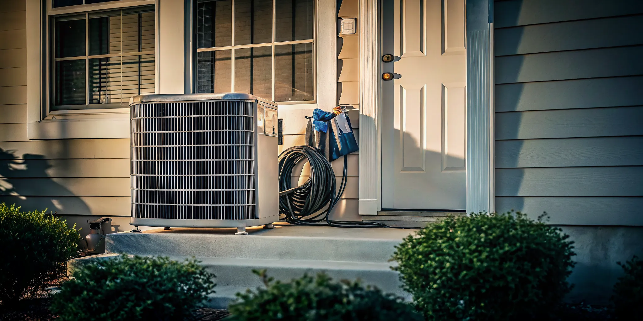 Troubleshooting an outdoor AC unit that is not turning on.