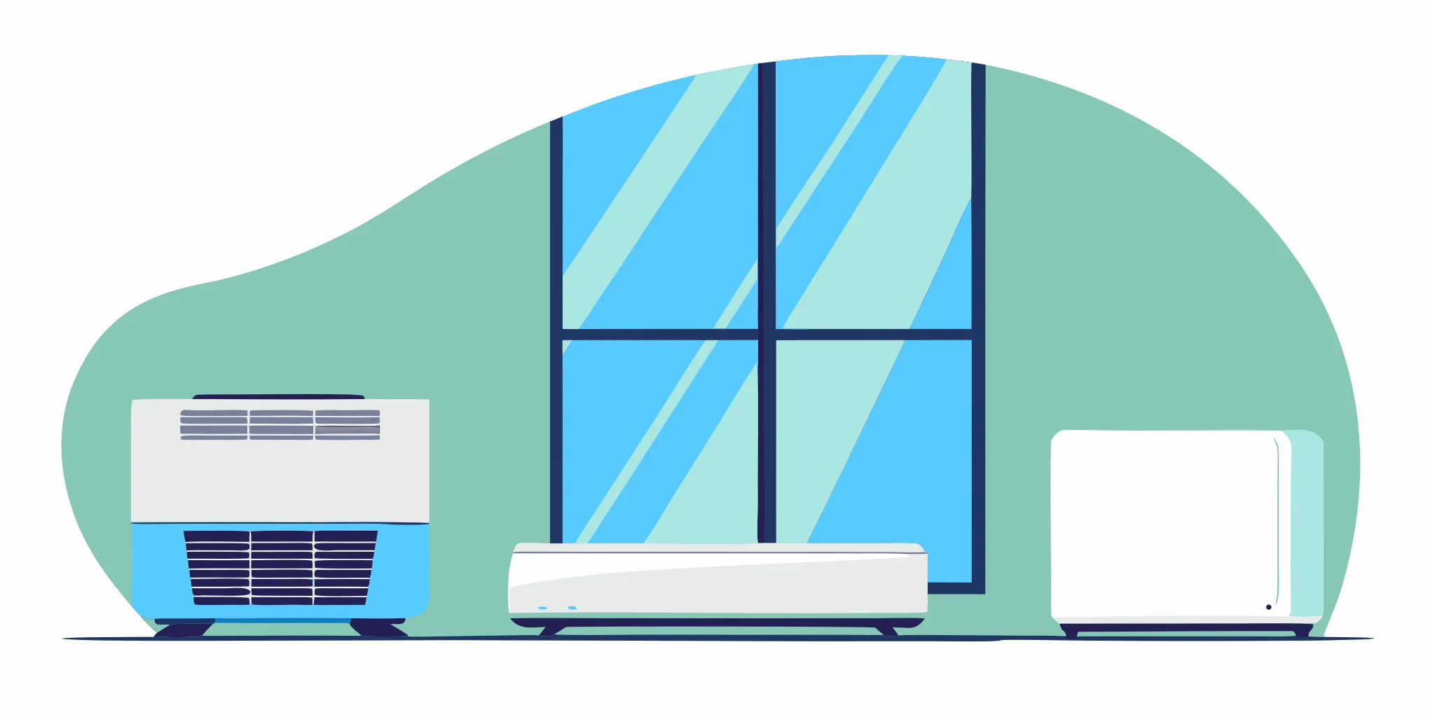 A buyer's guide selection of the best small window air conditioners.