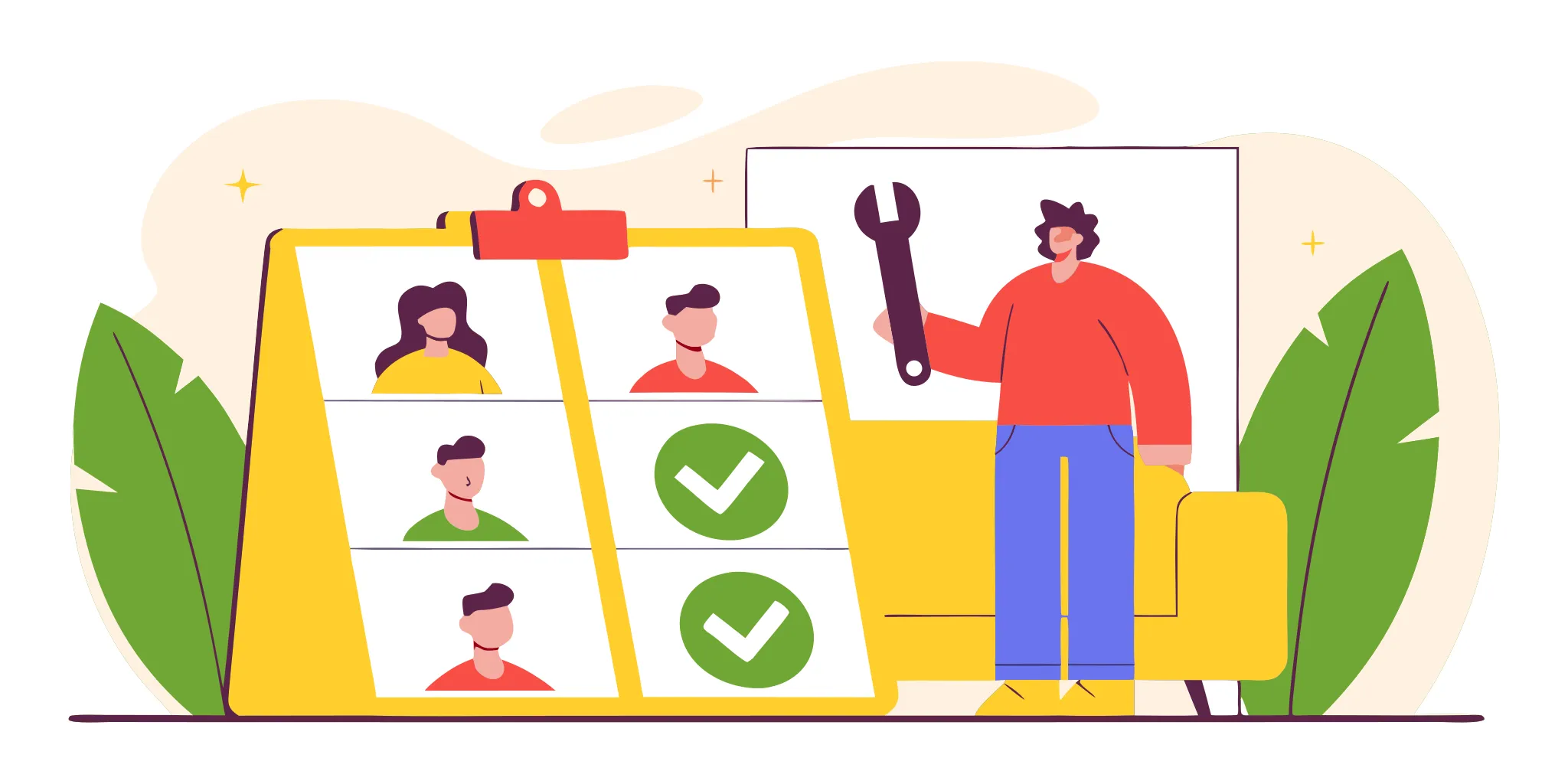 Using a checklist to choose the right residential air conditioner repair company.