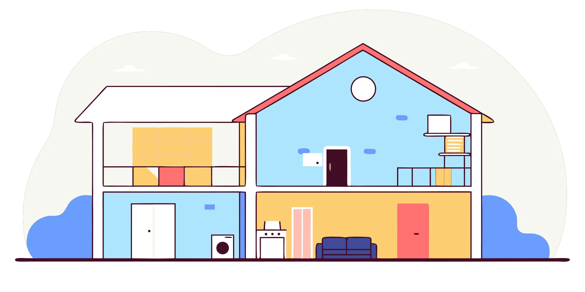 Diagram of a home HVAC system showing how it works for homeowners.
